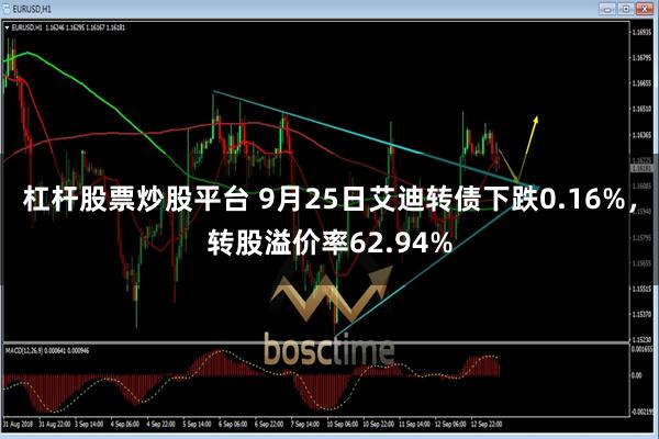 杠杆股票炒股平台 9月25日艾迪转债下跌0.16%，转股溢价率62.94%